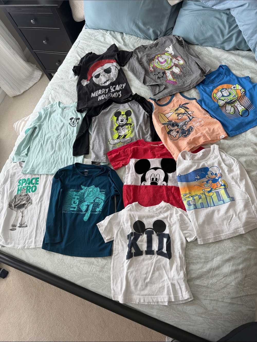 Lot of 11 Disney related kids shirts